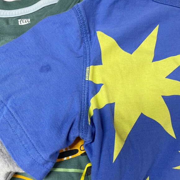 Tea Collection Long Sleeve Cotton Tee Bundle Size 10 Henley + Racecar + Frenchie - Picture 6 of 10